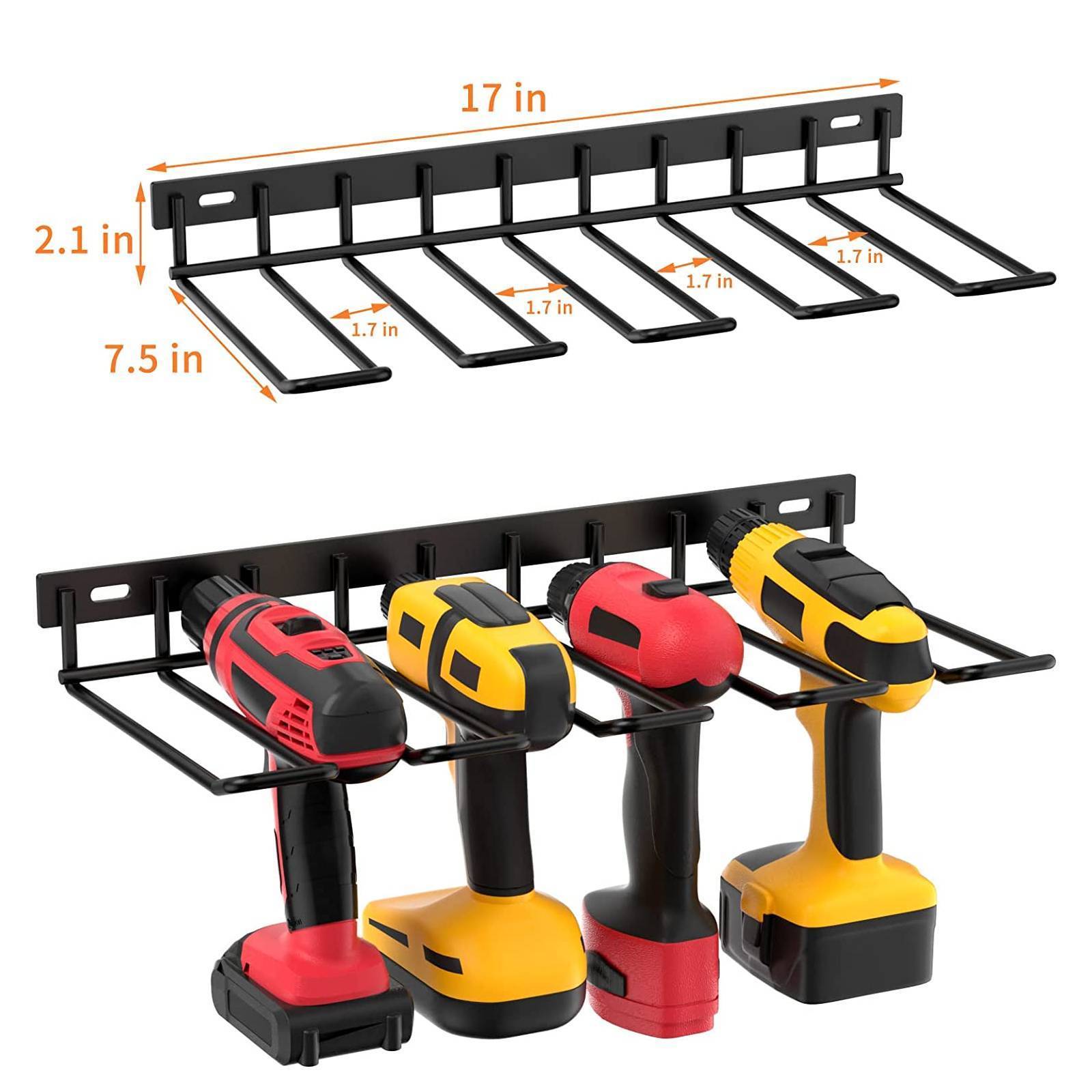 Heavy Duty Floating Tool Shelf for Workshop Shed Pegboard Power Tool Holder Organizer Wall Mount