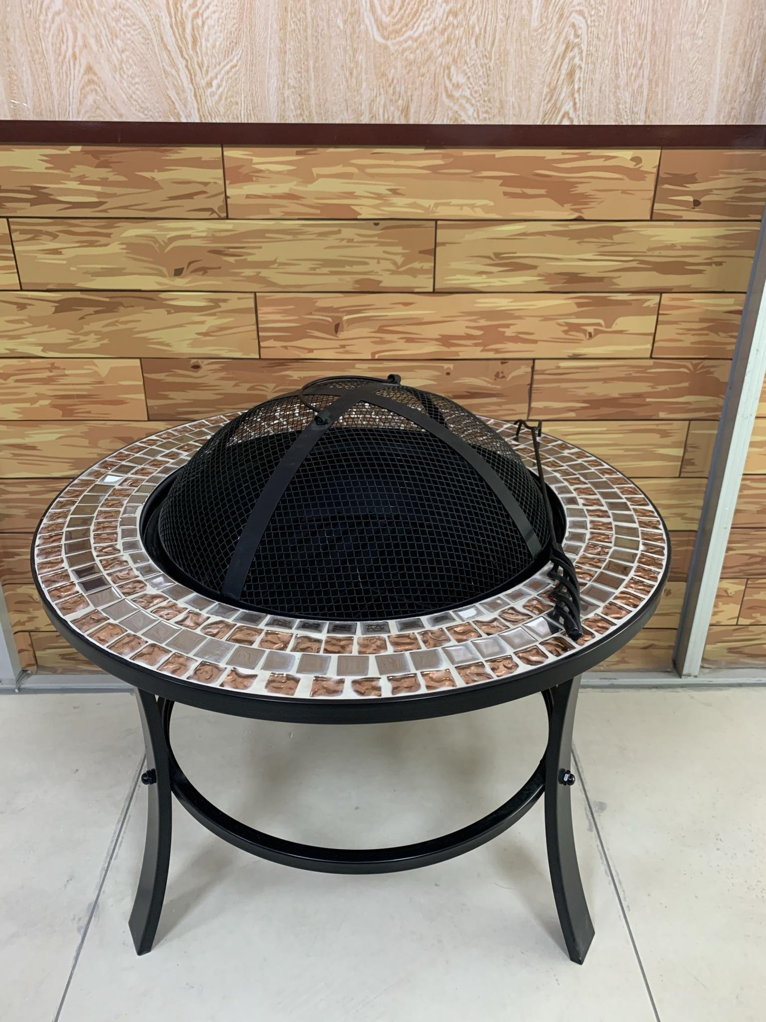 Promotional Various Durable Using Mosaic Large Barbecue Grill Bbq Brazier Grill Fire Pit