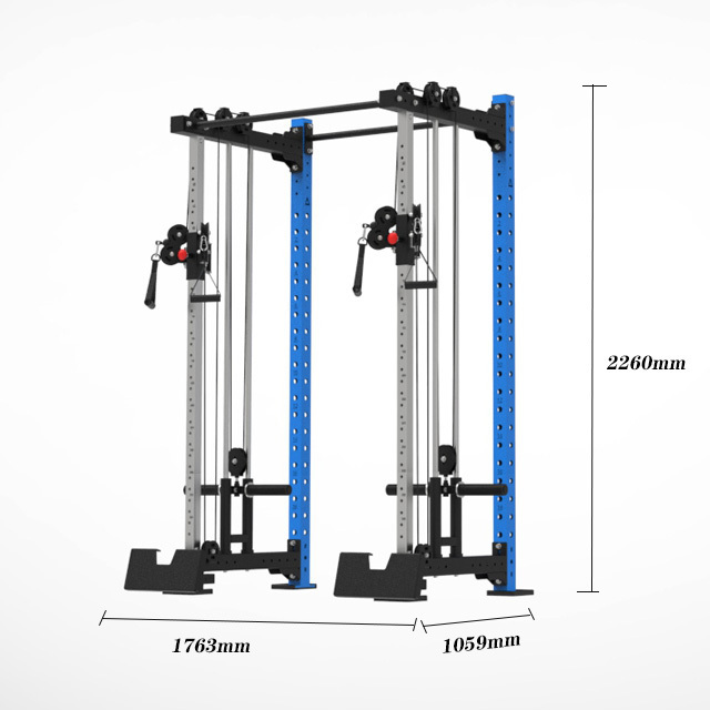 HALA-E6-020 Crossmax fitness rack cable crossover machine gym equipment power rack functional trainer