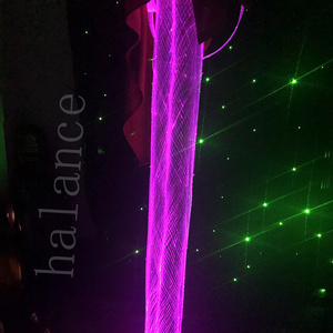 Fiber optic net light decoration tree