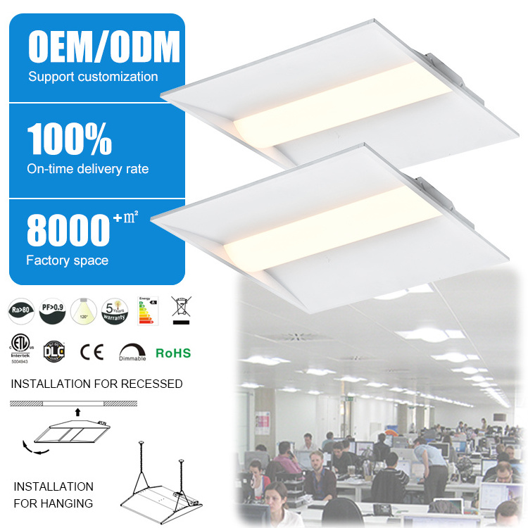 Etl Certification Hospital Library Lighting Recessed 24w 36w 42w 50w 2x4 Led Troffer Light Fixture