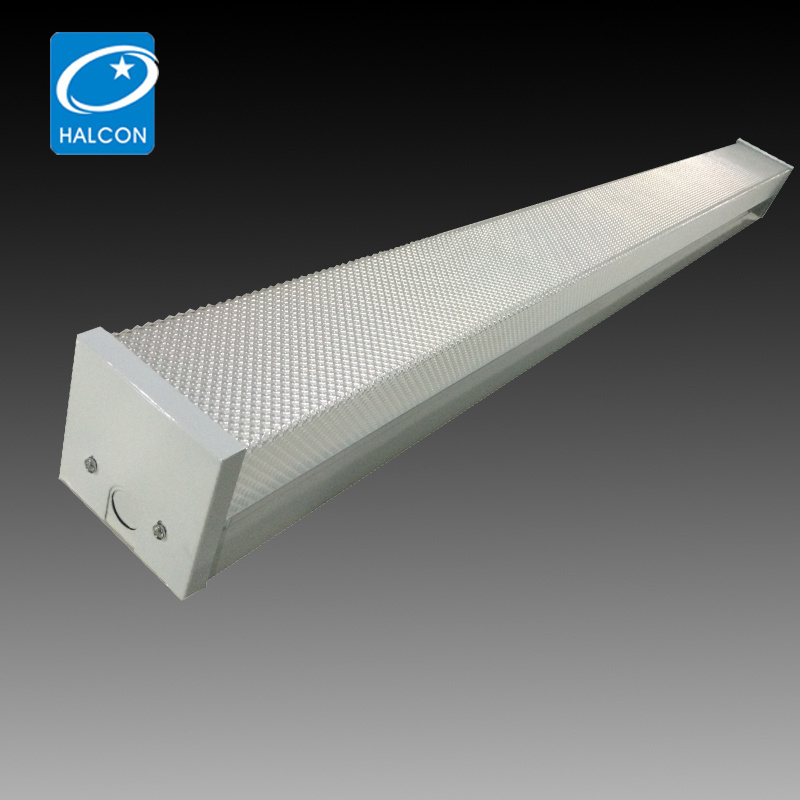 Commercial Stairwell Light 2ft 4ft 18 25 36 45 Watt Prismatic Lens Linear Led Wraparound Led Batten Light Tube Light