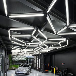 Customized Shopping Mall 4s Car Store Hanging Mounted Steel 30w 4ft Linear Fixture Led Garage Light