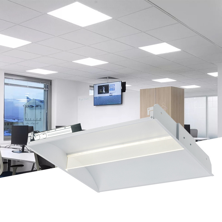 New Hot Sale Indoor Office Commercial Light 2x2 2x4 1x4 24w 36w 42w 50w Recessed Led Flat Panel Light Troffer Light