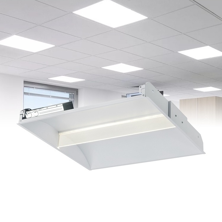 ETL Certification Hospital Library Lighting Recessed 27w 36w 42w 50w Led 2x4 Retrofit Kit Troffer Light