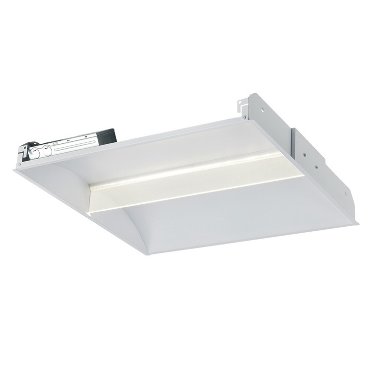 Hot sale ETL DLC office light dimmable  CCT 2x2 2x4  Recessed  led panel troffer light indoor ceiling light led panel