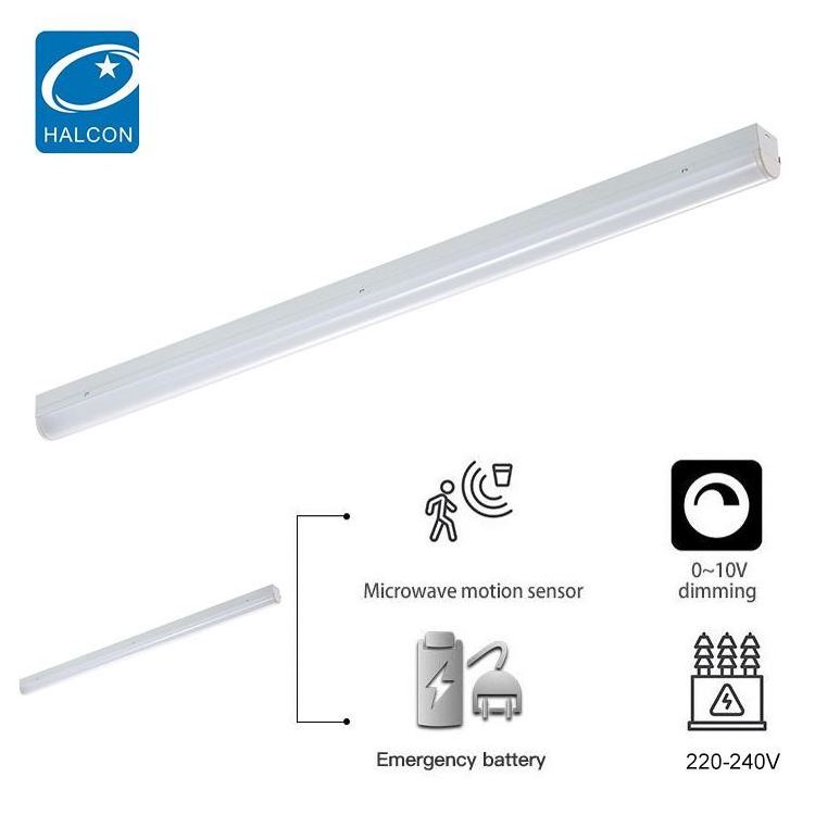 High quality adjustable 2ft 4ft 5ft 6ft 13 20 30 40 45 50 60 watt linear led batten strip light