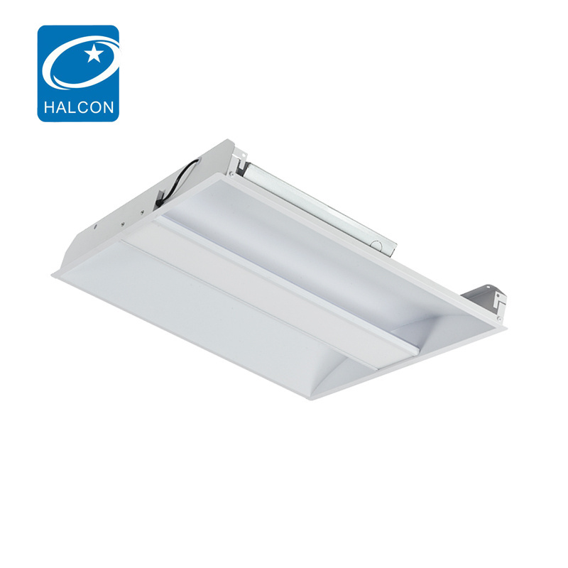 Dlc 2X4 40w led skylight panels led troffer light led flush mount ceiling light 125lm/w recessed troffer