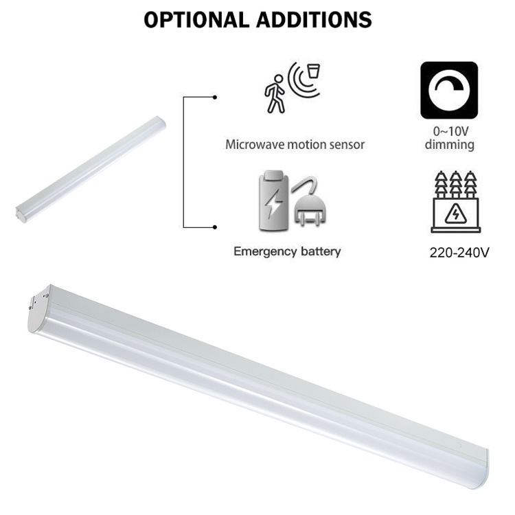 High brightness smd 18w 24w 36w 42w 68w Surface Mounted Led Tube Linear Light Fixtures