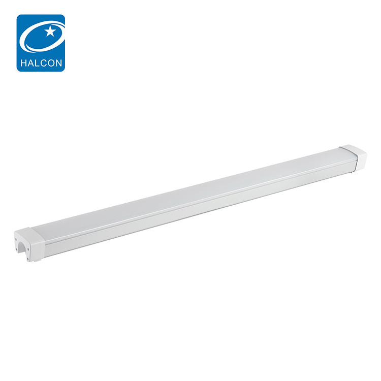 HALCON Good Quality Waterproof Ip65 Office School Dimmable 4ft 8ft 36W 60W Linear LED Batten Light Fixture