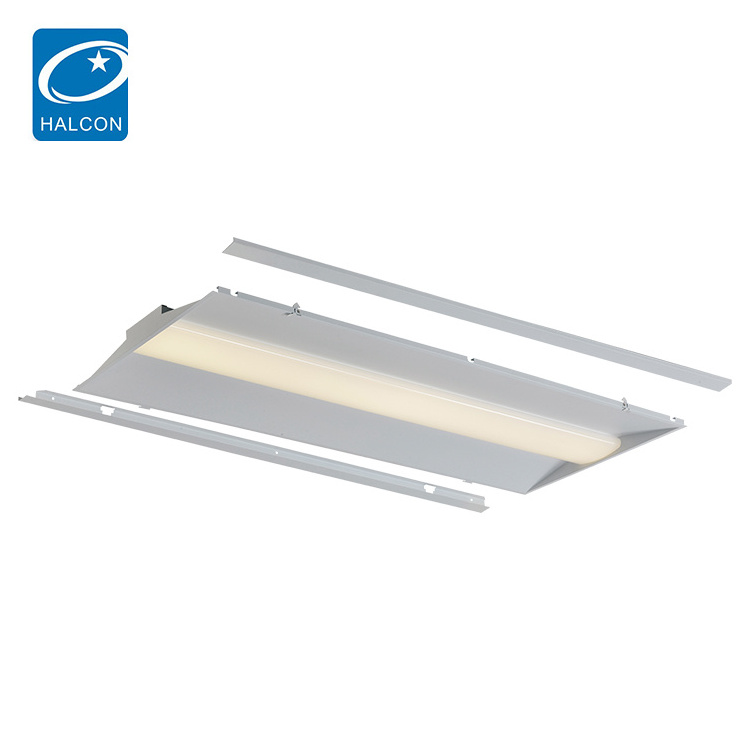 Factory Supplier Office Recessed Mounted 2x2 2x4 24w 36w 40w 50w Led Panel Troffer Light Fixture