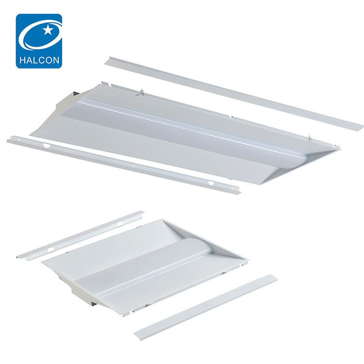 Factory Supplier Office Recessed Mounted 2x2 2x4 24w 36w 40w 50w Led Panel Troffer Light Fixture