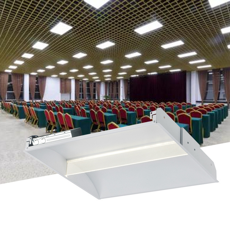 ETL Certification Hospital Library Lighting Recessed 27w 36w 42w 50w Led 2x4 Retrofit Kit Troffer Light