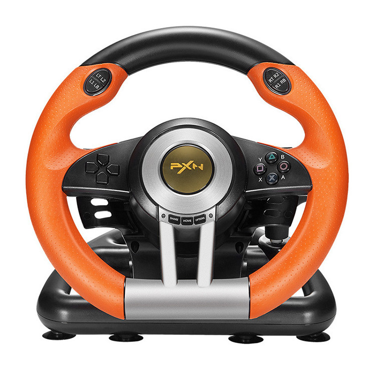 For PC /X box One /Series X S /360/PS4/PS3/Switch 270 Degree Driving Force Gaming Racing Steering Wheel