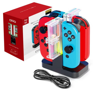 4in1 controller charging dock for nintendo switch  power supply with LED Portable Charging Dock for switch