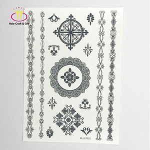 Supplies Custom Design Water Transfer 3D Body Temporary Tattoo Sticker