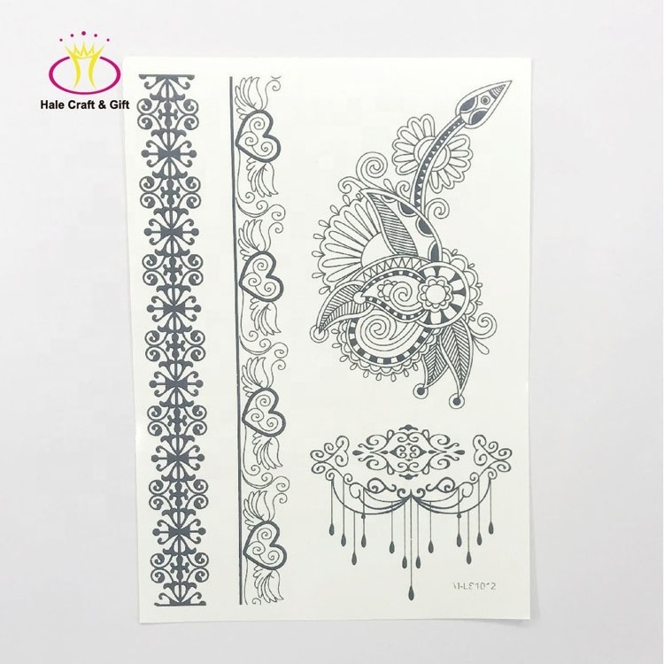 Supplies Custom Design Water Transfer 3D Body Temporary Tattoo Sticker