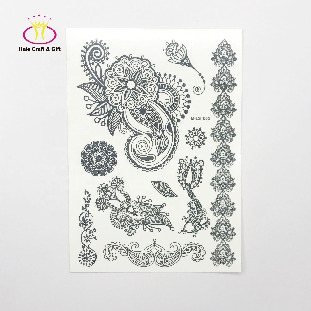 Supplies Custom Design Water Transfer 3D Body Temporary Tattoo Sticker