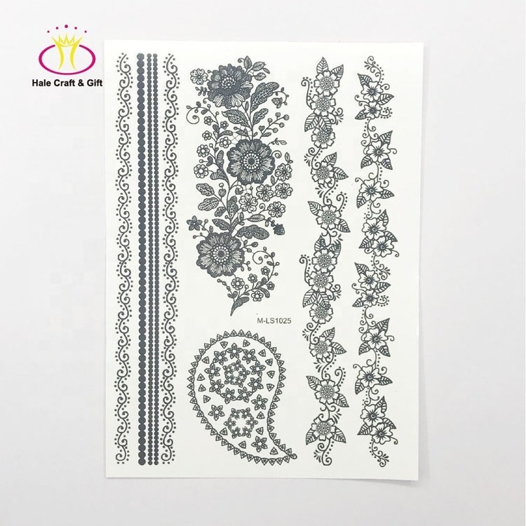 Supplies Custom Design Water Transfer 3D Body Temporary Tattoo Sticker