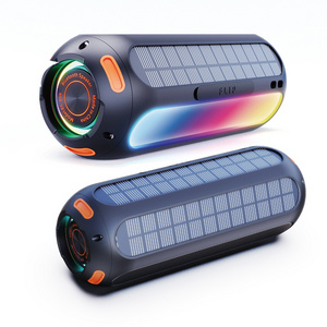 20W Best Portable magnetic golf cart Solar speaker with handsfree call colorful lights