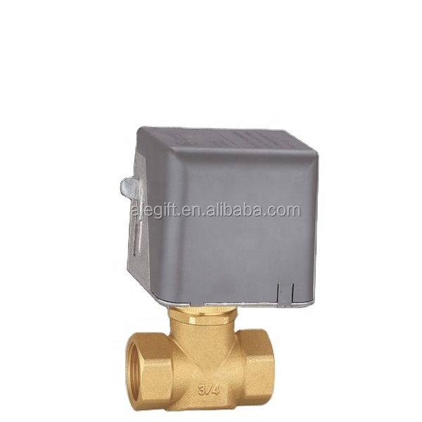 DN25 Motorized Electric Actuator Motorized Brass Ball Valve