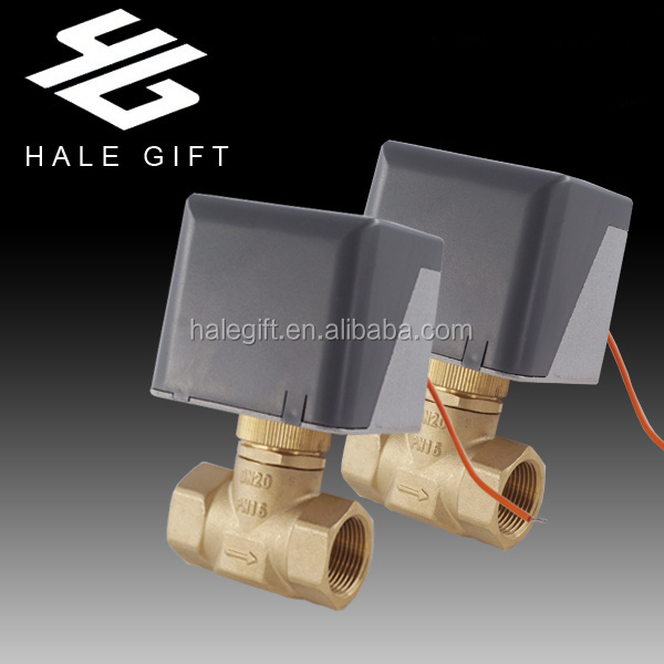 DN25 Motorized Electric Actuator Motorized Brass Ball Valve