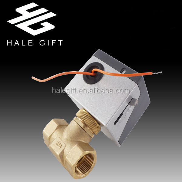 DN25 Motorized Electric Actuator Motorized Brass Ball Valve