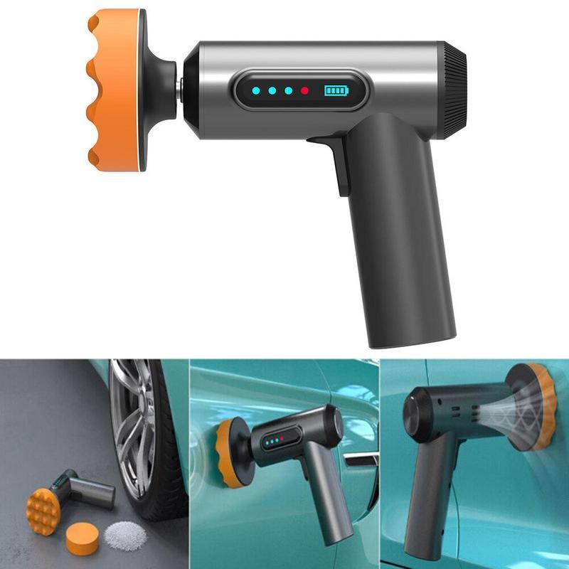 Car Polishing Machine 4000mAh Rechargeable Electric Wireless Polisher Portable Auto Waxing Glass Scratches Repair Polishing Tool