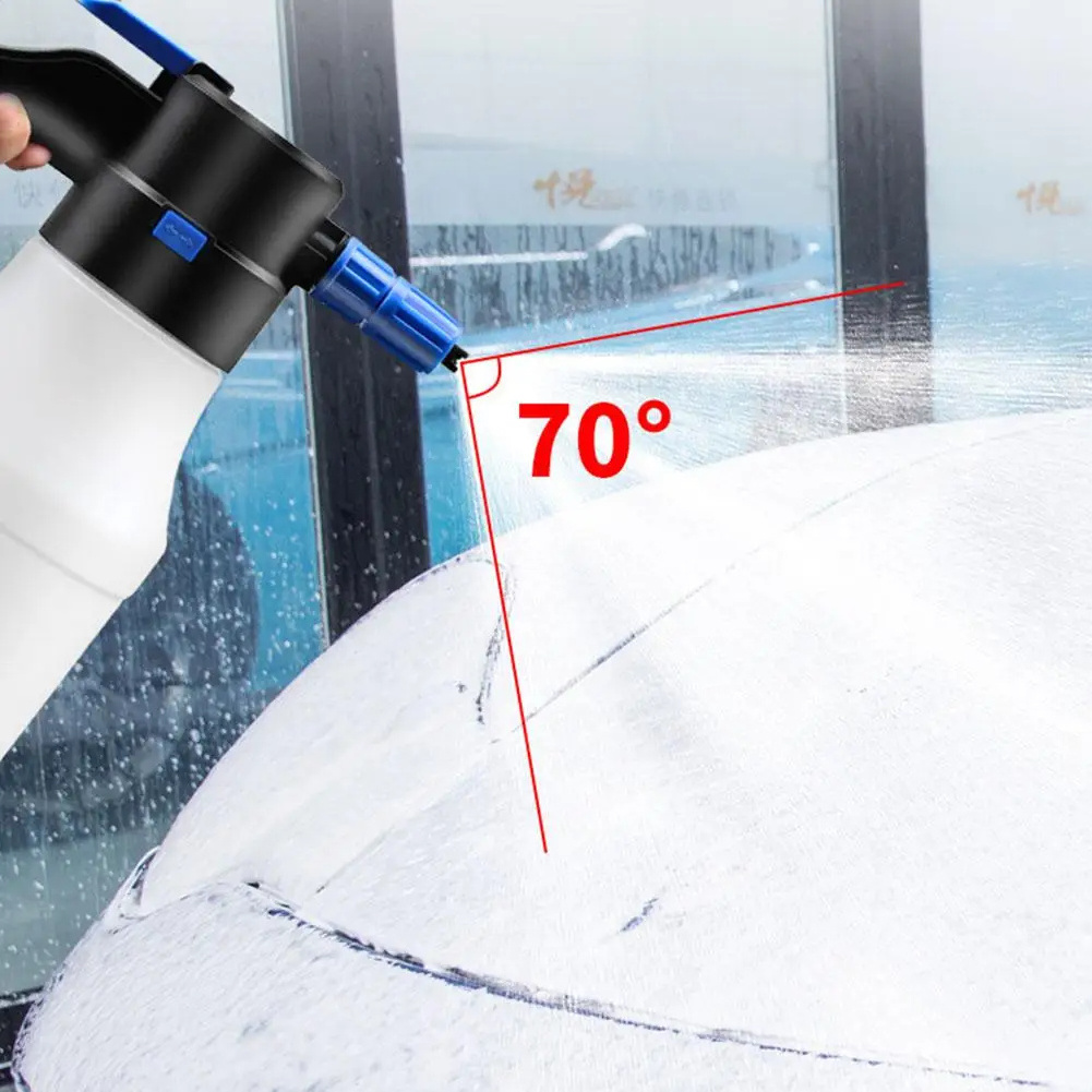 Electric Foam Sprayer For Car Wash USB 2600mAh Lithium Battery Foam Lance Endurance Car Wash Towel Foam WashFoam Generator 1.5L