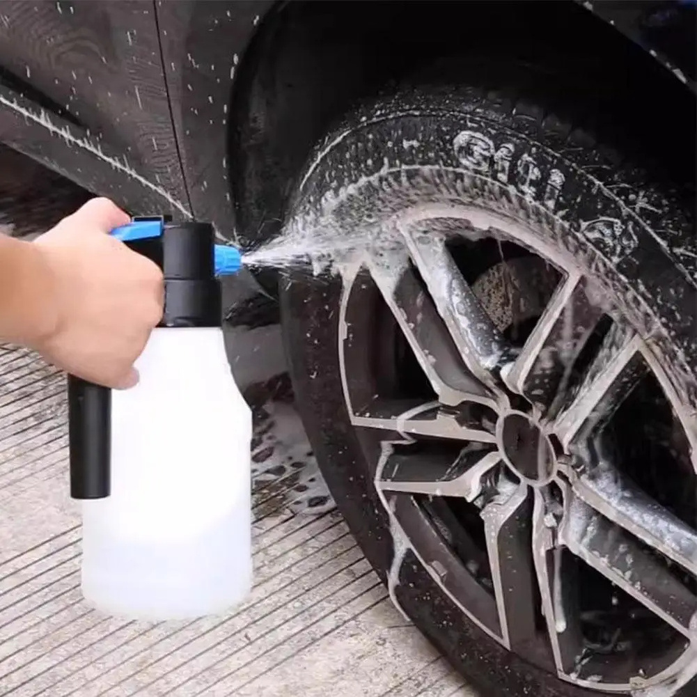 Electric Foam Sprayer For Car Wash USB 2600mAh Lithium Battery Foam Lance Endurance Car Wash Towel Foam WashFoam Generator 1.5L