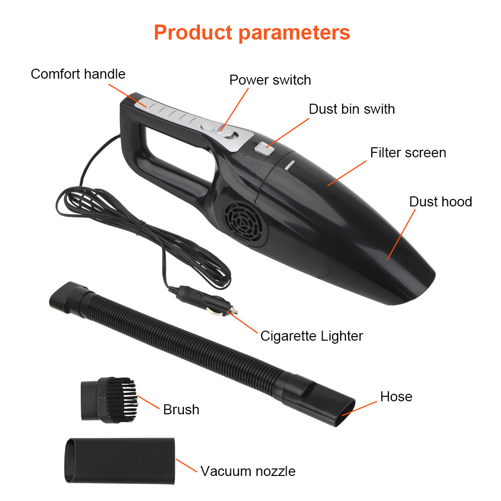 Car Vacuum Cleaner Powerful Handheld Mini Vaccum Cleaners High Suction 12V 120W Wet And Dry Dual-use Vacuum Cleaner