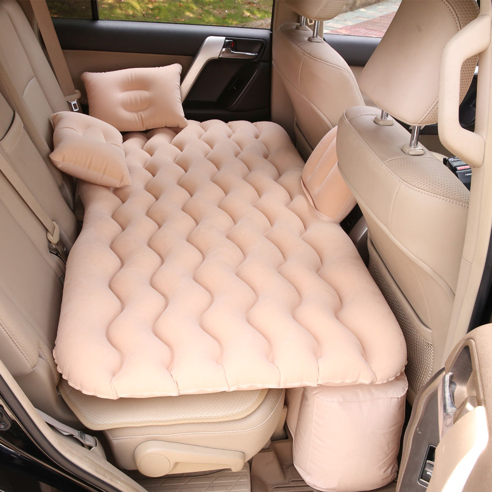 Car Air Inflation Travel Bed Mattress for Universal Car Back Seat Support Outdoor Camping Mat Cushion