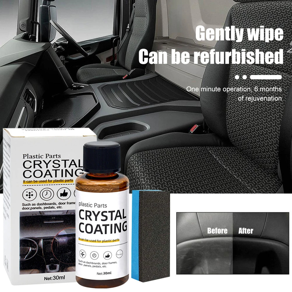 30ml Plastic Restorer for Car Easy To Use Plastic Part Refurbishment Crystal Coating Refurbish Agent