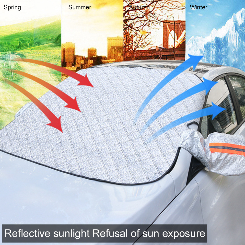 Magnetic Car Front Windscreen Sunshade Thickened Sunscreen Anti-UV Heat Insulation Snow Shield Cover Car Window Clothing Cover