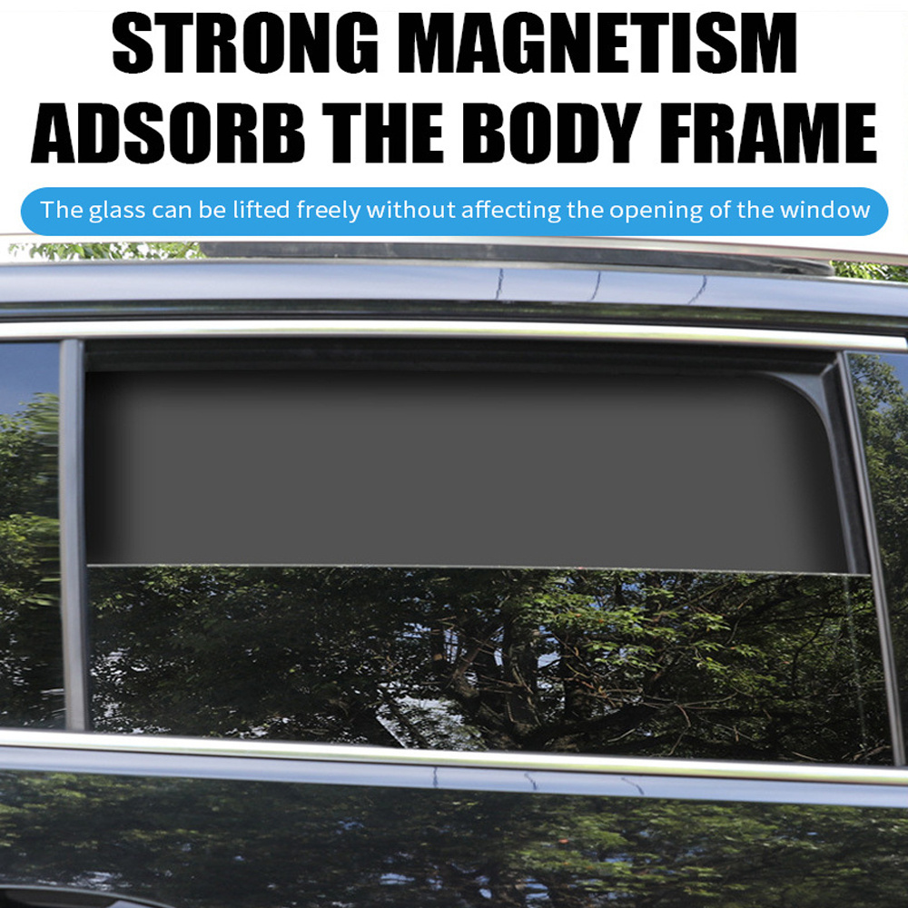 Summer Sun Protection Strong Magnetic Full Shading Magnetic Car Curtain Magnetic Suction Opaque Car Sunshade Shield Cover