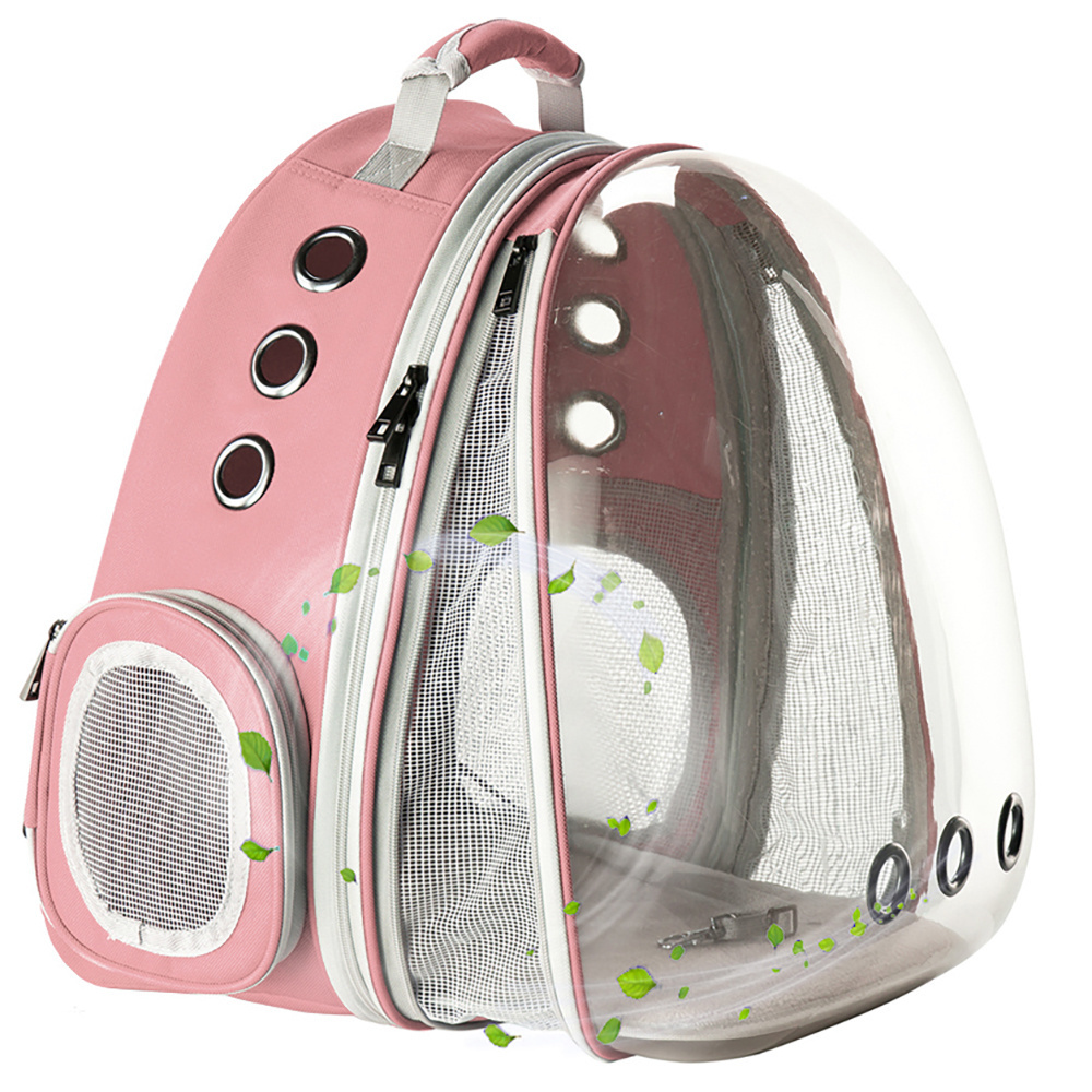 Fit up to 12 lbs Space Capsule Bubble Window Pet Carrier Back Expandable Cat Backpack Carrier for Cat for Small Puppy