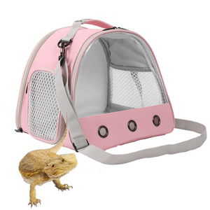 Promotion Lizard Bearded Dragon Sling Carrier Crawl Pet Carrying Travel Bag Small Reptiles Carrier