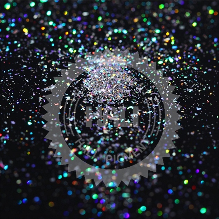 Laser Yucca Flakes for Nails Sequins Holographic Glitter Powder Galaxy Holo Nail Bling Rainbow Nail Art Paillettes SF2010