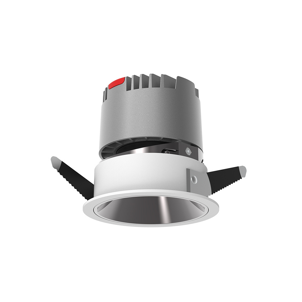 Anti Glare UGR 19 Recessed 20W 24W 30W 8 Inch Retrofit COB LED Downlight Black Luminous White Cut