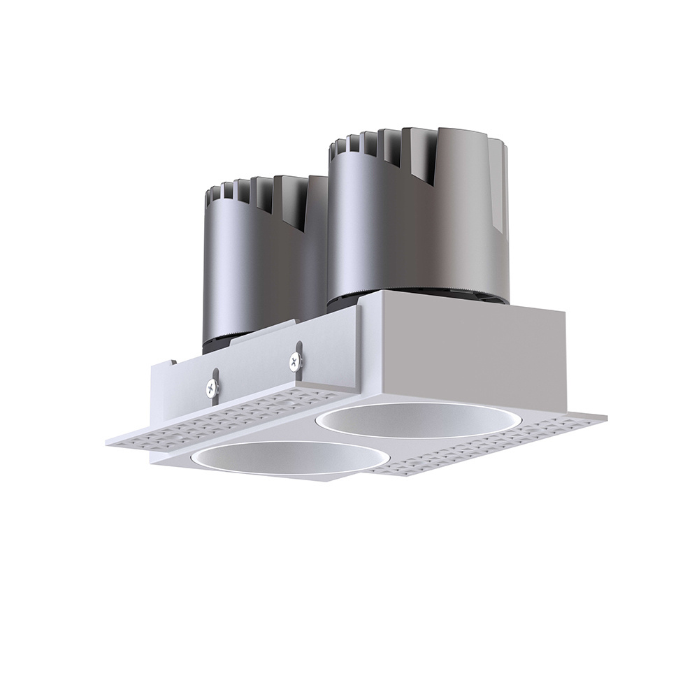 High Quality LED Spot Light LED Down Light Wall Washer Aluminum Ceiling Recessed Anti Glare COB  7w*2 10w*2 12w*2 18w*2 20w*2