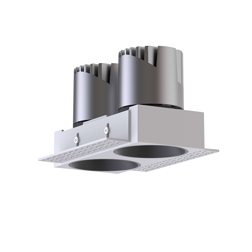 High Quality LED Spot Light LED Down Light Wall Washer Aluminum Ceiling Recessed Anti Glare COB  7w*2 10w*2 12w*2 18w*2 20w*2