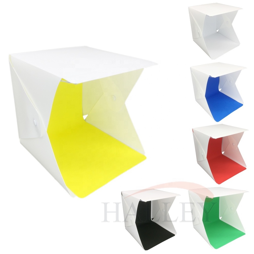 mini photo studio accessories red green blue yellow black white backgrounds