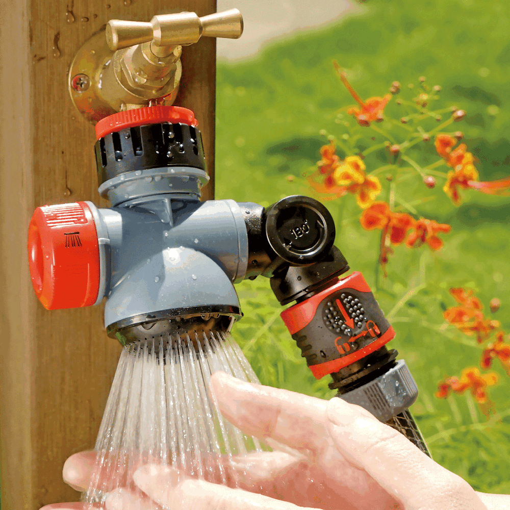 3 Functions Garden Outdoor Faucet and Tap Quick Connector Individual Control 180 Swivel Hose Connector Avoid a Kinking Hose