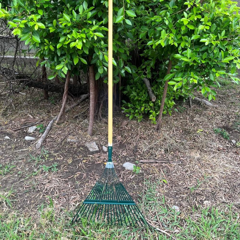 Leaf Rake Tempered Steel Tines for Lawn Efficient Garden Hand Rake Yard Leaves and Other Debris Collect Grass Rake