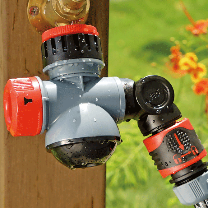 3 Functions Garden Outdoor Faucet and Tap Quick Connector Individual Control 180 Swivel Hose Connector Avoid a Kinking Hose