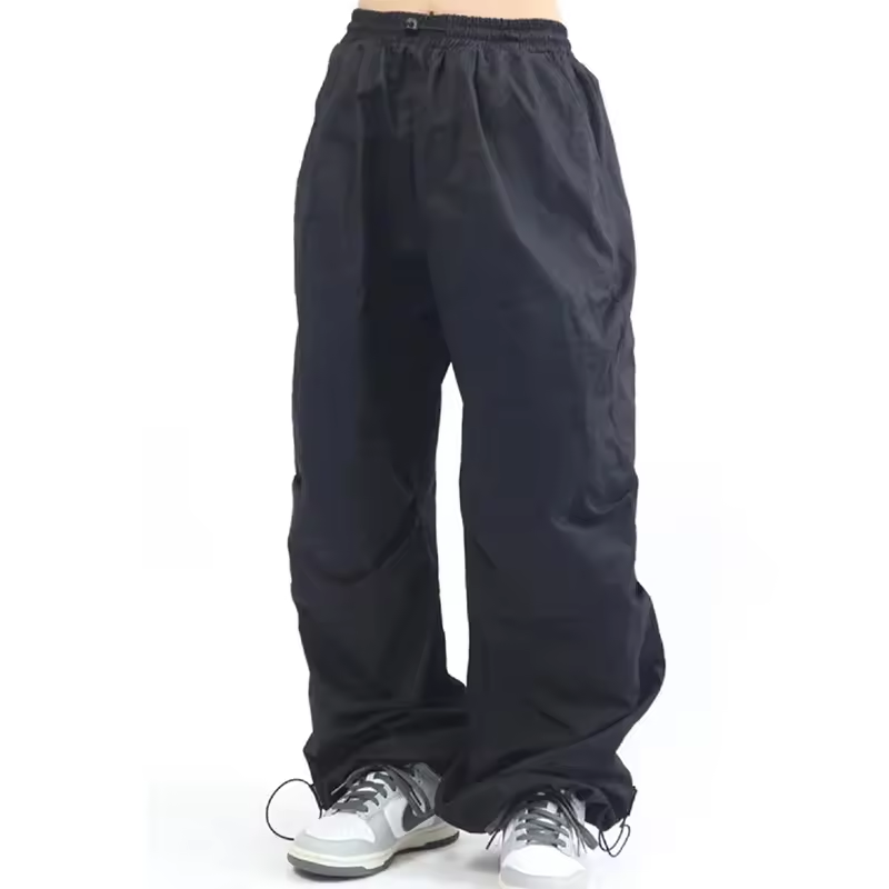 Custom logo Windbreak Nylon Streetwear Pants Vintage Track Pants Straight Leg Baggy Parachute Pants Trouser