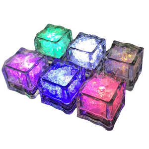 Waterproof LED Ice Cubes Multi Color Flashing Glow In The Dark Light Up For Bar Club Drinking Home Party Wine Decoration