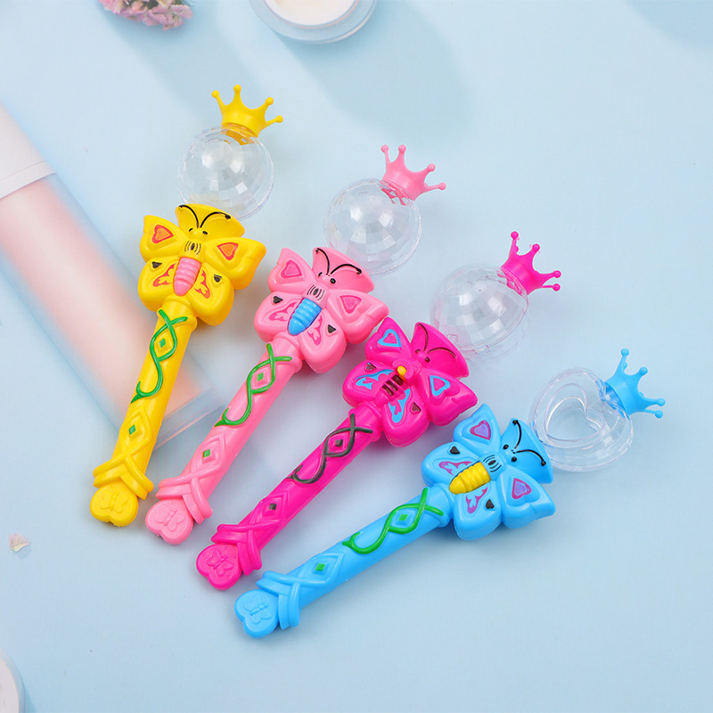 2024 New Arrival Children Light Up Magic Wand Princess Butterfly Led Flashing Luminous Magic Stick