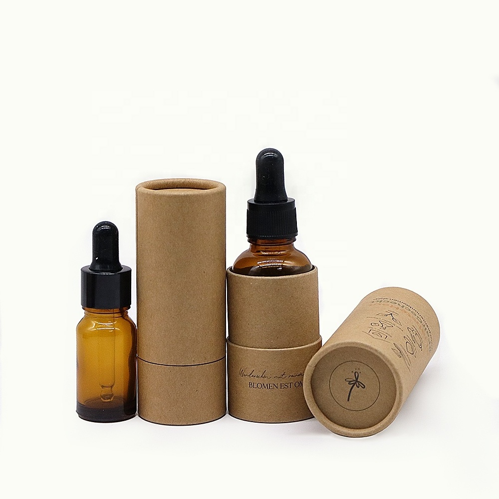 Custom Luxury Round Box Packaging Paper Cylinder Gift Perfumes Rigid Cardboard cosmetics bottle paper packaging Tube