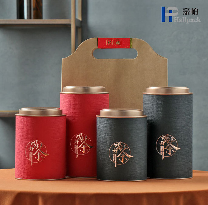 Recyclable Tea Packaging For Coffee Beans Powder Cardboard Paper Tube Custom Luxury Paper Box Packaging Food Grade Container